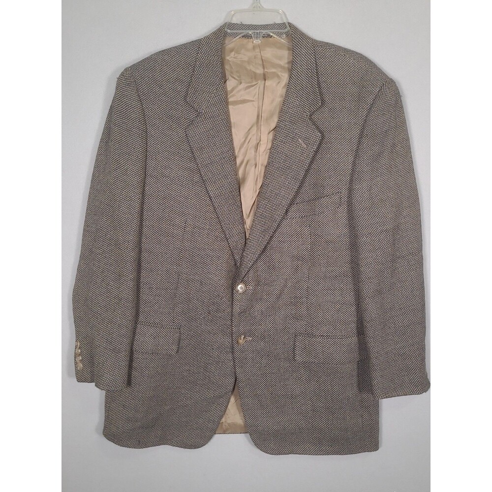 Corneliani Blazer Mens 44R Brown Blue Business Career Jacket Made In Italy 54R